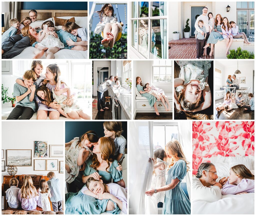 best fort worth in-home family photographer at home indoors